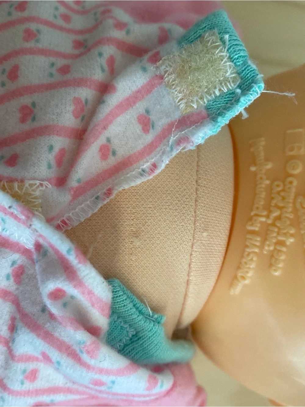 Hasbro Cabbage Patch Style Doll in Pink and Teal Outfit